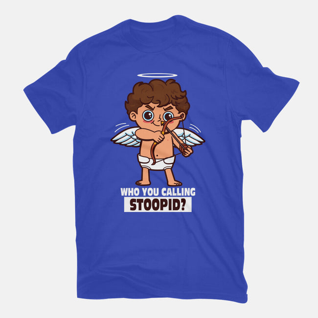 Stupid Cupid-Womens-Fitted-Tee-Boggs Nicolas