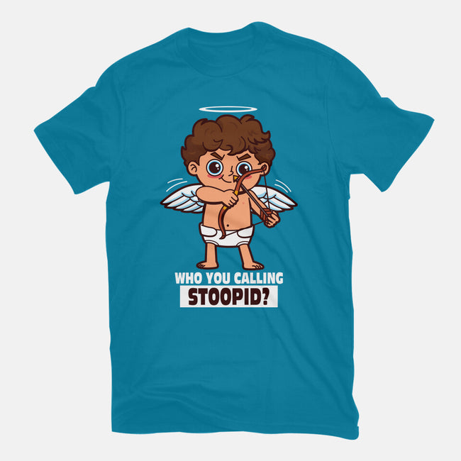 Stupid Cupid-Womens-Fitted-Tee-Boggs Nicolas