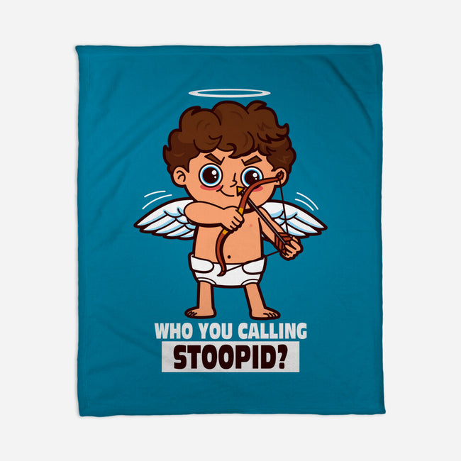 Stupid Cupid-None-Fleece-Blanket-Boggs Nicolas