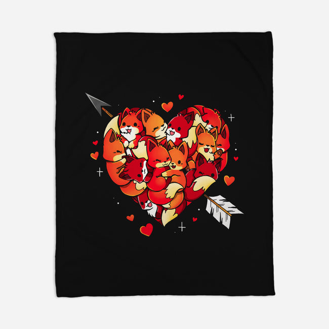 Love Foxes-None-Fleece-Blanket-Vallina84