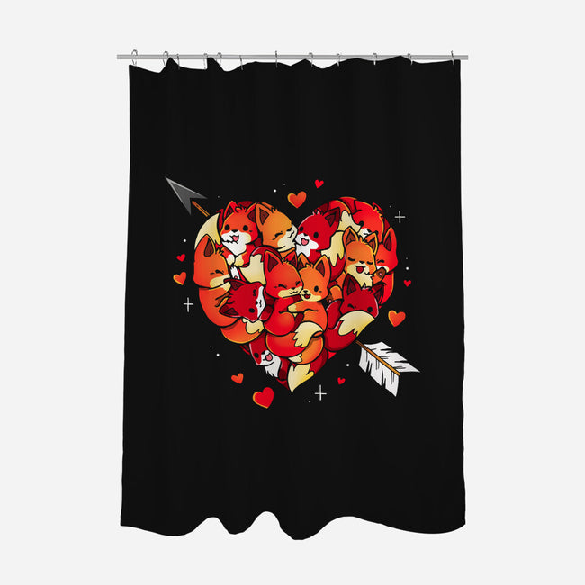 Love Foxes-None-Polyester-Shower Curtain-Vallina84