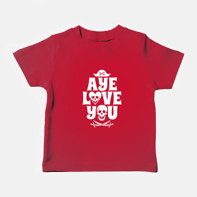 Aye Love You-Baby-Basic-Tee-Boggs Nicolas