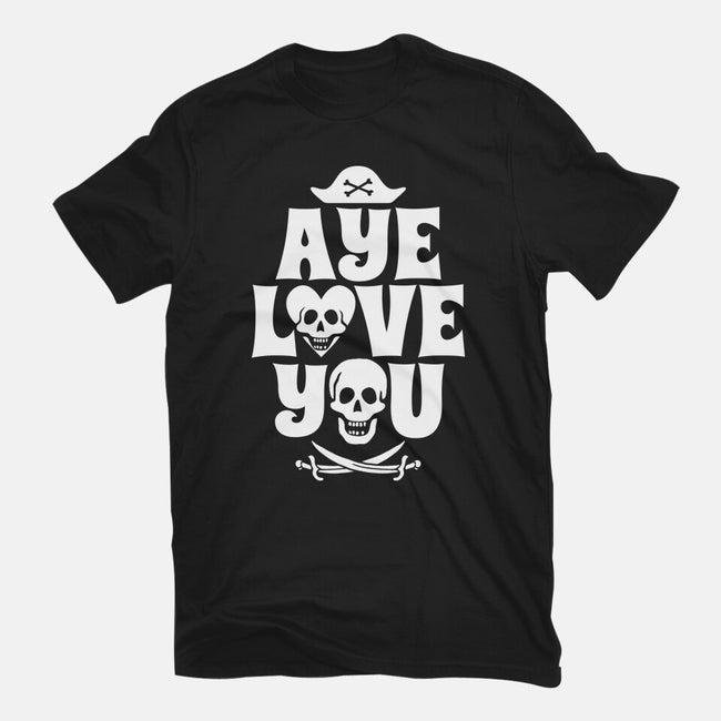 Aye Love You-Womens-Basic-Tee-Boggs Nicolas