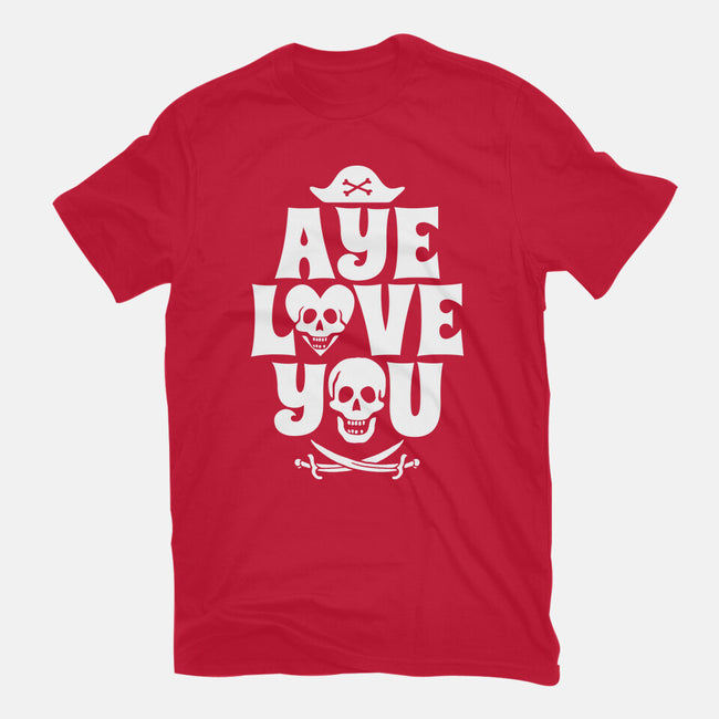 Aye Love You-Womens-Fitted-Tee-Boggs Nicolas