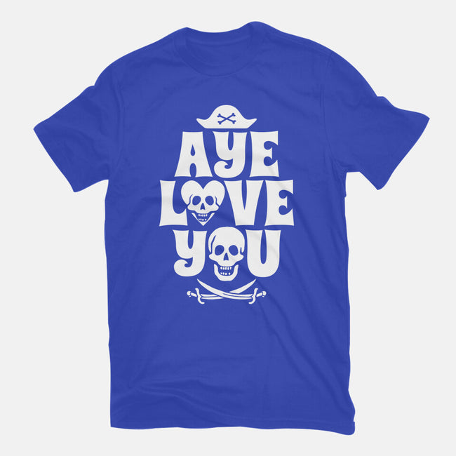 Aye Love You-Womens-Fitted-Tee-Boggs Nicolas