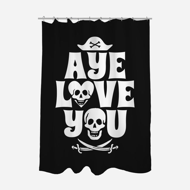 Aye Love You-None-Polyester-Shower Curtain-Boggs Nicolas