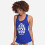 Aye Love You-Womens-Racerback-Tank-Boggs Nicolas