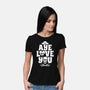 Aye Love You-Womens-Basic-Tee-Boggs Nicolas