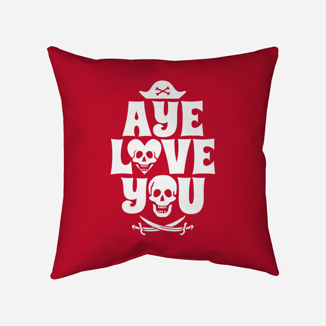 Aye Love You-None-Removable Cover w Insert-Throw Pillow-Boggs Nicolas