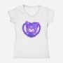 Love Kuromi-Womens-V-Neck-Tee-Panchi Art