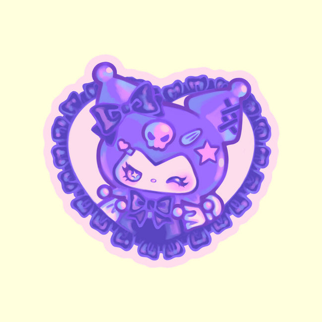 Love Kuromi-None-Glossy-Sticker-Panchi Art