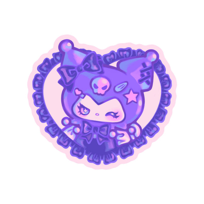 Love Kuromi-Youth-Crew Neck-Sweatshirt-Panchi Art