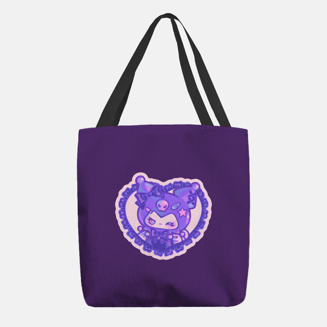 Love Kuromi-None-Basic Tote-Bag-Panchi Art