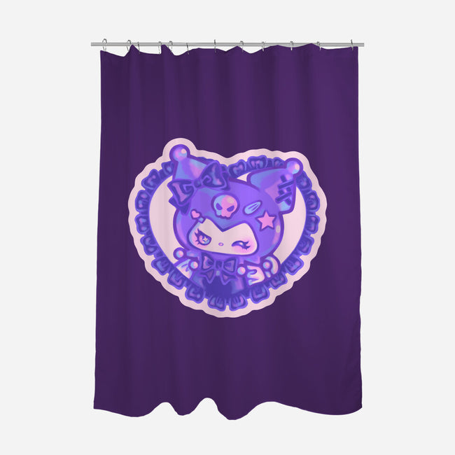 Love Kuromi-None-Polyester-Shower Curtain-Panchi Art