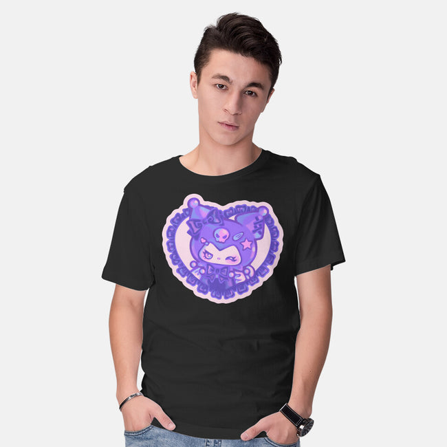 Love Kuromi-Mens-Basic-Tee-Panchi Art