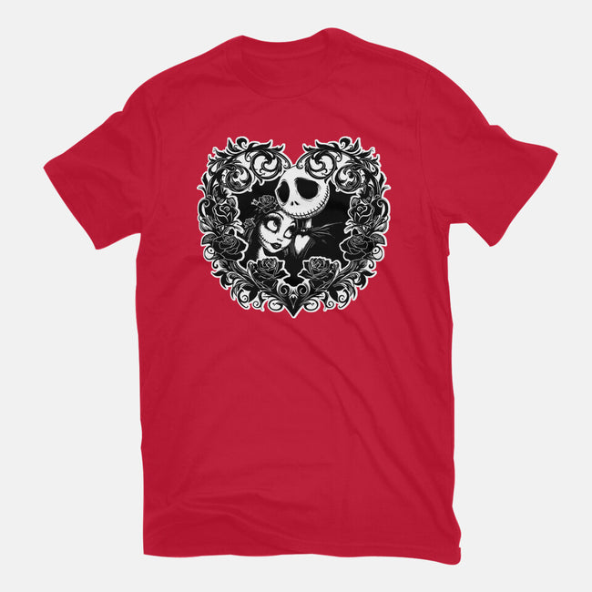 Jack And Sally Love Birds-Unisex-Basic-Tee-Superblitz