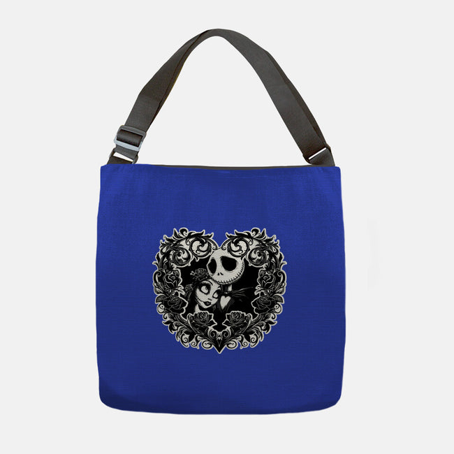 Jack And Sally Love Birds-None-Adjustable Tote-Bag-Superblitz