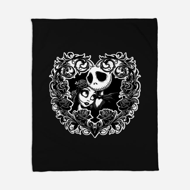 Jack And Sally Love Birds-None-Fleece-Blanket-Superblitz