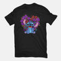 Stitch With Butterfly-Womens-Basic-Tee-Superblitz