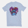 Stitch With Butterfly-Womens-Basic-Tee-Superblitz