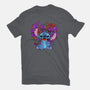 Stitch With Butterfly-Womens-Basic-Tee-Superblitz