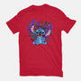 Stitch With Butterfly-Womens-Basic-Tee-Superblitz