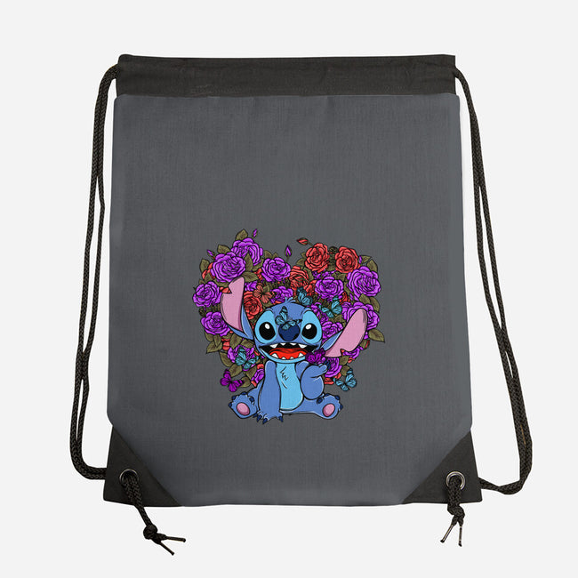 Stitch With Butterfly-None-Drawstring-Bag-Superblitz