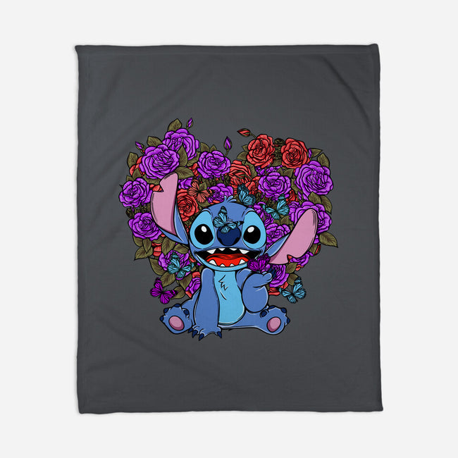 Stitch With Butterfly-None-Fleece-Blanket-Superblitz