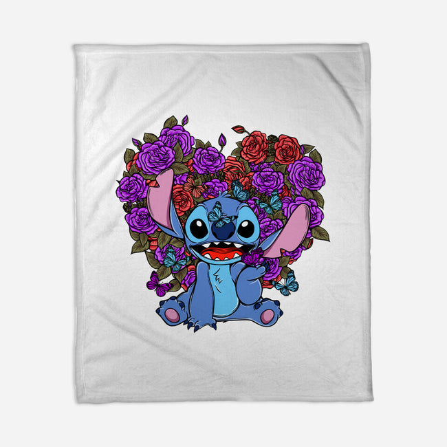 Stitch With Butterfly-None-Fleece-Blanket-Superblitz