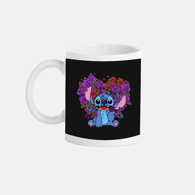 Stitch With Butterfly-None-Mug-Drinkware-Superblitz