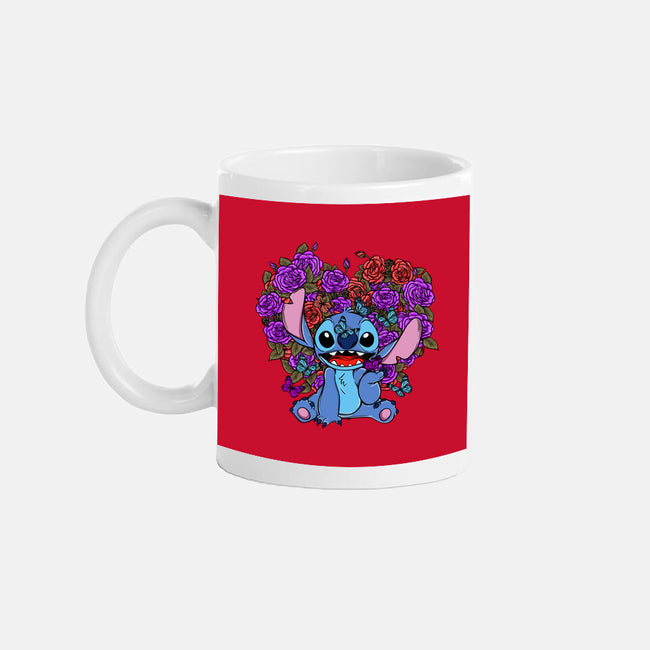 Stitch With Butterfly-None-Mug-Drinkware-Superblitz