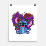 Stitch With Butterfly-None-Matte-Poster-Superblitz