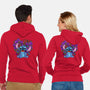 Stitch With Butterfly-Unisex-Zip-Up-Sweatshirt-Superblitz
