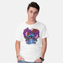 Stitch With Butterfly-Mens-Basic-Tee-Superblitz