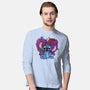 Stitch With Butterfly-Mens-Long Sleeved-Tee-Superblitz