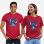 Stitch With Butterfly-Unisex-Basic-Tee-Superblitz