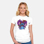 Stitch With Butterfly-Womens-Fitted-Tee-Superblitz