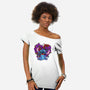 Stitch With Butterfly-Womens-Off Shoulder-Tee-Superblitz