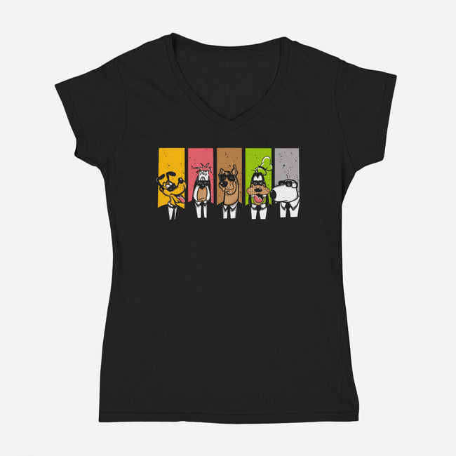 Reservoir Dogs-Womens-V-Neck-Tee-turborat14