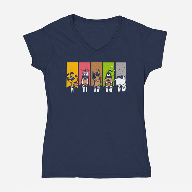 Reservoir Dogs-Womens-V-Neck-Tee-turborat14