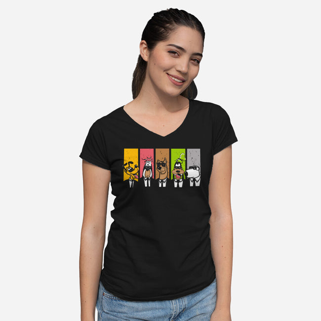 Reservoir Dogs-Womens-V-Neck-Tee-turborat14