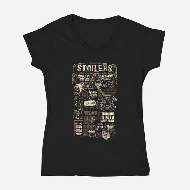 Spoilers-Womens-V-Neck-Tee-yumie