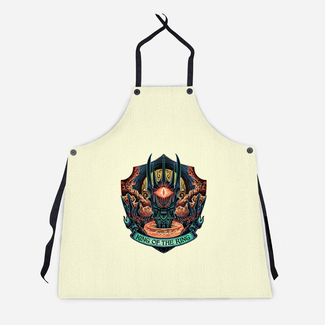 King Of The Ring-Unisex-Kitchen-Apron-glitchygorilla