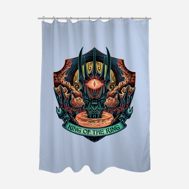 King Of The Ring-None-Polyester-Shower Curtain-glitchygorilla