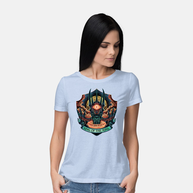 King Of The Ring-Womens-Basic-Tee-glitchygorilla