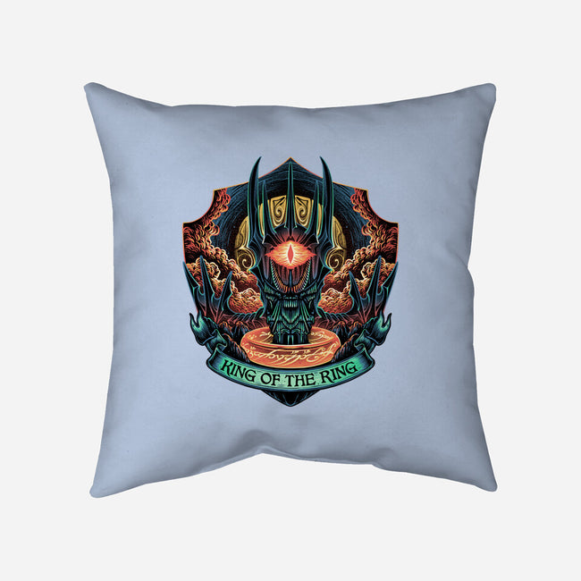 King Of The Ring-None-Removable Cover w Insert-Throw Pillow-glitchygorilla