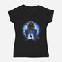 Legendary Shield-Womens-V-Neck-Tee-rmatix