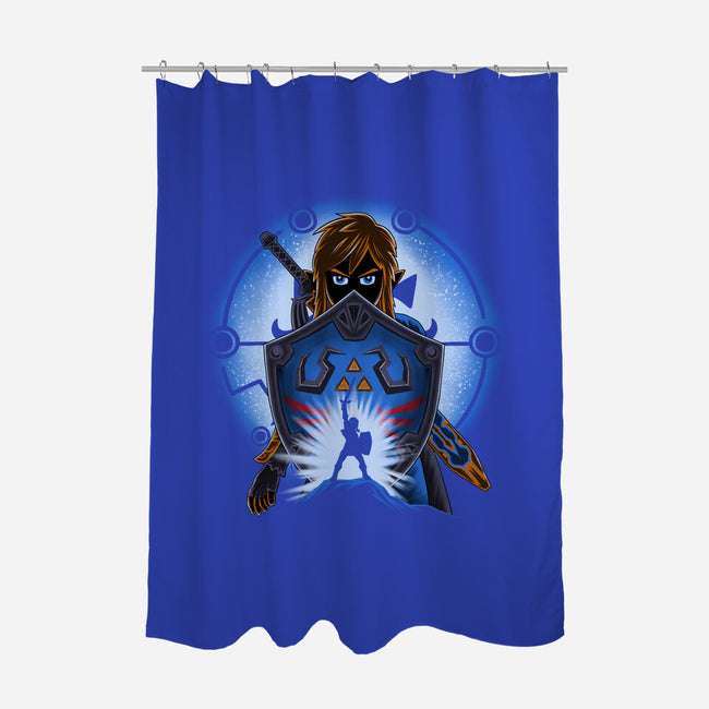 Legendary Shield-None-Polyester-Shower Curtain-rmatix