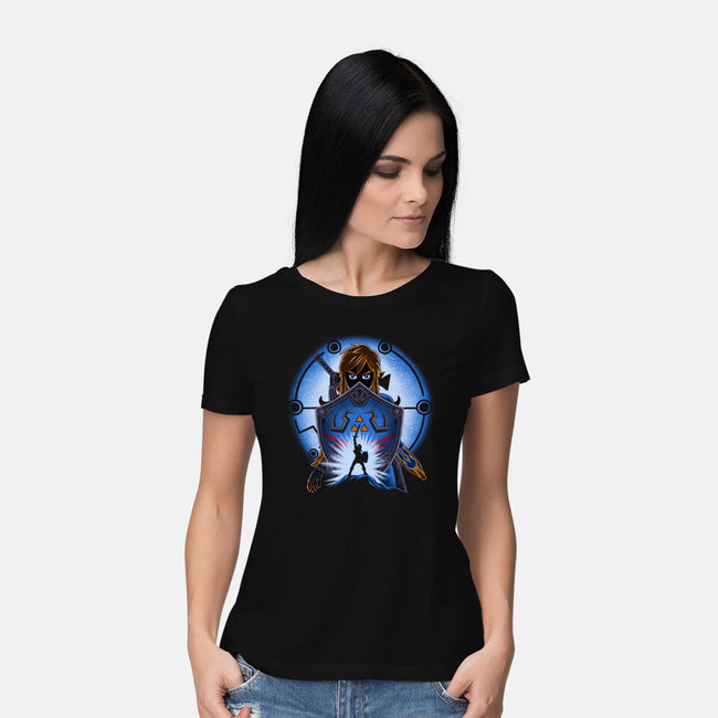 Legendary Shield-Womens-Basic-Tee-rmatix