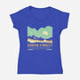 The Legendary Forest-Womens-V-Neck-Tee-retrodivision